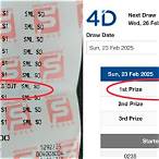 singapore 4d lottery result